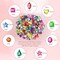 900 Pcs Jewels for Bedazzling with 3 Pack B7000 Jewelry Glue – Flat Back Craft Gems and Rhinestones for Clothing, Sequins, Fabric Decoration